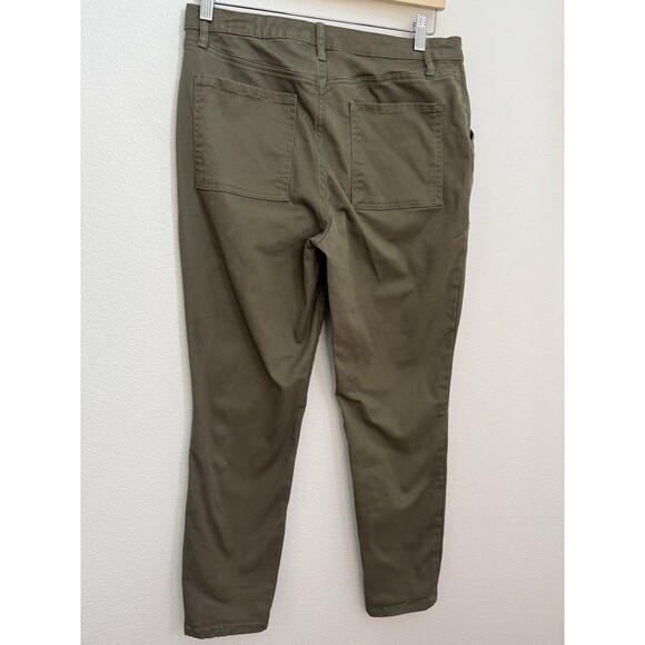 Banana Republic Jeans High Rise Size 10 Olive utility Stretch Pockets - Picture 3 of 7